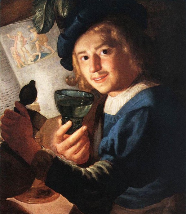 Young Drinker by Gerrit van Honthorst